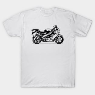 VFR800 Motorcycle Sketch Art T-Shirt